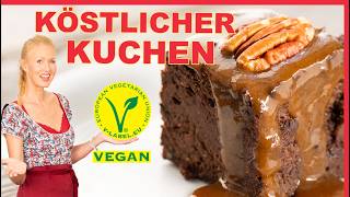 Weltbester Kuchen amp Karamellsoße ⭐️ Backen 20  ALLES anders amp viel besser❗️probiere es aus vegan [upl. by Hcir]