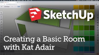 SketchUp Tutorials with Kat Adair Creating a Basic Room for Beginners [upl. by Marrissa453]