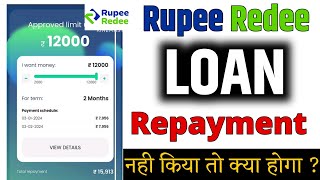 Rupeeredee loan repayment nahi kiya to kya hoga  Rupeeredee loan not paid [upl. by Llerehc]