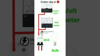 Ampiar meter vs voltage miter electricity 🔌🔌🪛CreatorVijayYt creatorvijayyt electrical electric [upl. by Rimidalv662]