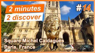 2 minutes 2 discover 14 Square Michel Caldaguès Paris France [upl. by Itsyrk]