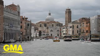 Venice now charging visitors entrance fee to combat overtourism [upl. by Nivalc400]