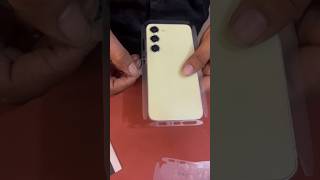 Samsung s24 membrane and lamination unboxing smartphone youtubeshorts shortvideo glass tech [upl. by Erbas]