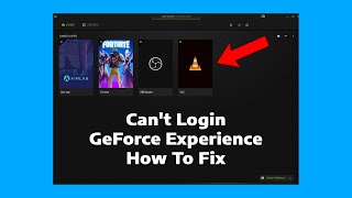 Unable To Login to GeForce Experience  How To Fix [upl. by Janina]