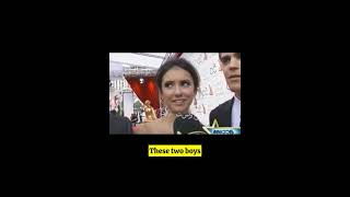 Elena gilbert and salvatore brothers interview thevampirediaries shorts [upl. by Link]