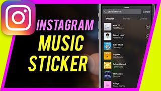 How To Use Music Sticker in Instagram Story [upl. by Auqenes]