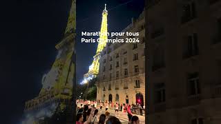 First Finishers of the Marathon Pour Tous  Paris Olympics 2024 paris2024 parisolympics [upl. by Odranoel]