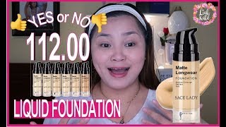 11200 SACE LADY LIQUID FOUNDATION REVIEW  Liah Kate [upl. by Radek167]