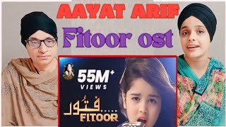 Indian reaction to Aayat Arif  Fitoor  OST  Cover [upl. by Alurd]