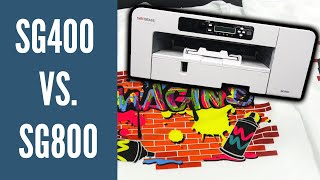 Sawgrass Virtuoso SG400 vs SG800 Dye Sublimation Printers [upl. by Cud]