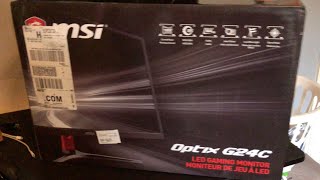 MSI Optix G24C Unboxing and Review [upl. by Teria]