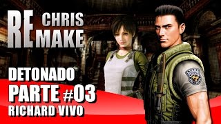 Resident Evil Remake  Chris Normal 03  TUBARÕES E PLANT 42 Richard Vivo  Detonado Legendado [upl. by Ettezzus]