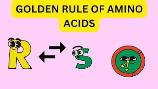 GOLDEN Rule of amino acids d and L RS BIOCHEMISTRY  CSIR NET JRF GATE DBT NET CUET NEET [upl. by Quiteri]