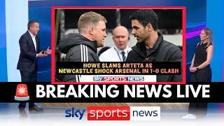 🚨EDDIE HOWE FIRES BACK AT MIKEL ARTETA AFTER NEWCASTLE STUN ARSENAL IN TENSE 10 SHOWDOWN🤯 [upl. by John498]