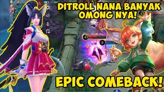 EPIC COMEBACK IS REAL DITROLL NANA SEKALIPUN MIYA GW BISA GENDONG  TOP GLOBAL MIYA  MLBB [upl. by Renat376]