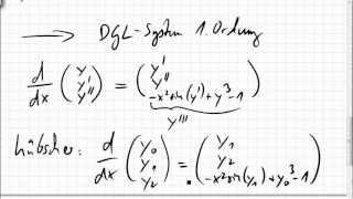 12A2 Differentialgleichung höherer Ordnung in DGLSystem erster Ordnung umwandeln [upl. by Aicnilav743]