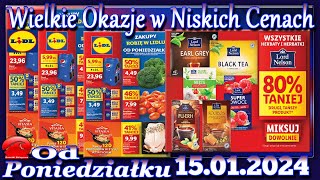 Lidl Nowa Gazetka Promocyjna od Poniedziałku 15012024 Najlepsze Okazje W Niskich Cenach [upl. by Emiaj625]