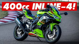 New 2023 Kawasaki ZX4R Screaming Inline4 Announced [upl. by Ardnosac308]