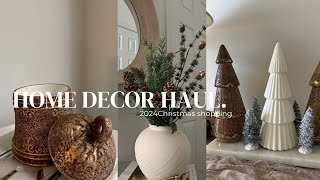 Christmas Decor Haul 2024 and Shop with meHobby lobbyHomesenseBudget Friendly Christmas DIY [upl. by Yenwat285]