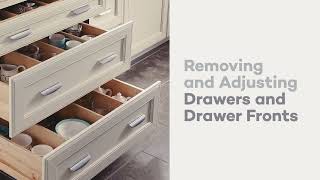 How to Remove and Adjust KraftMaid Drawers and Drawer Fronts [upl. by Kapor]