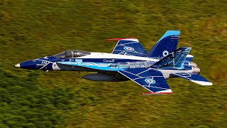 THE STUNNING CANADIAN CF18 SHOWING THE LOCALS HOW TO FLY THE MACH LOOP 4K [upl. by Vastha]