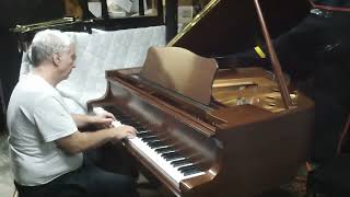 Extraordinary self player YAMAHA baby grand piano [upl. by Ertemed]