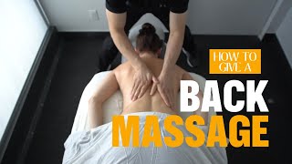 Back Massage Demo in 20 Mins  No Music [upl. by Oivalf]