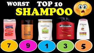 10 Bad Shampoo Brands You Should Avoid If You Love Your Hair  WORST SHAMPOO BARND TOP 10 [upl. by Lipski]