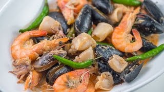 Seafood Bicol Express Recipe  How to Cook Bicol Express  Panlasang Pinoy [upl. by Yesdnik530]