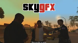 Gráficos de PS2 PC y Mobile en un solo mod  SkyGFX  GTA San Andreas [upl. by Auqenahs]