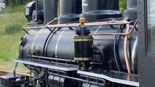 Steaming a Baldwin Locomotive in Wales United Kingdom video compilation Brecon Mountain Railway [upl. by Olgnaed]