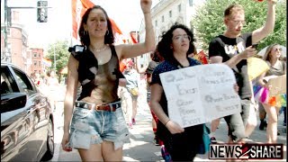 LGBTQ Activists Blockade DC Capital Pride Parade [upl. by Pegg]