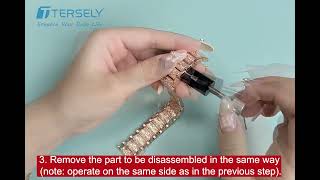 Installation Guide for T Tersely Stainless Steel Band for Smartwatches [upl. by Eitra]