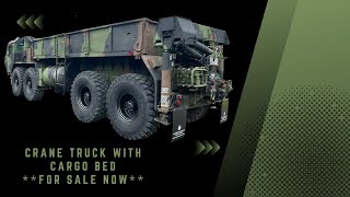 1988 M977 Oshkosh 8X8 Truck With Material Handling Crane [upl. by Divaj]