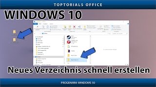 Schnell einen neuen Ordner erstellen Windows 10 [upl. by Trisa]