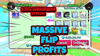 Trading Montage 30  🔥 MASSIVE FLIP PROFITS 🔥 TITANIC PARTY CAT💎 Pet Simulator 99  Roblox [upl. by Sherar]