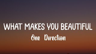 One Direction  What Makes You Beautiful Lyrics [upl. by Rhianon944]