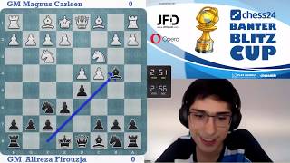 Alireza Firouzja vs Magnus Carlsen  Banter Blitz Cup Final [upl. by Placeeda]