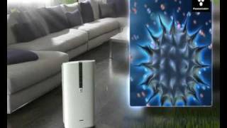 Sharp Air Purifier with Plasmacluster technology dutch [upl. by Hamimej]