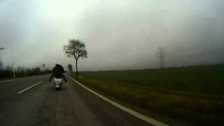 scooter race 2 stroke vs 4 stroke VESPA GTS vs TPH  TYPHOON [upl. by Laenahtan155]