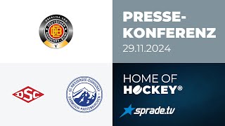 29112024  Pressekonferenz  Deggendorfer SC vs SC Riessersee [upl. by Safko]