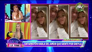 Novio de Sheyla Rojas la sorprende en vivo y habla para Magaly Medina [upl. by Ydnir984]