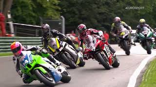 2023 Bennetts British Superbike Championship RD8 Cadwell Park BikeSocial Sprint Race highlights [upl. by Norrahs672]