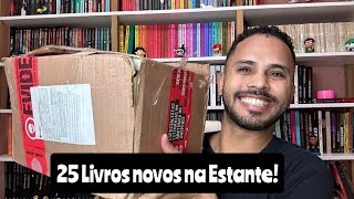 25 LIVROS NOVOS NA ESTANTE  UNBOXING  EZEQUIEL SOUZZA [upl. by Eenyaj]