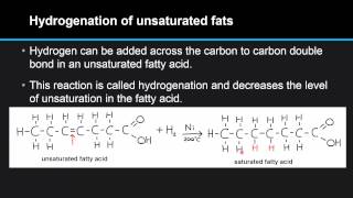 F24 Describe the process of hydrogenation of unsaturated fats [upl. by Iy]