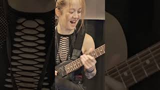 Erin Coburn Ripping It Up At The 2024 NAMM Show On This Great Guitar By Oz Guitar Works [upl. by Aicelf]