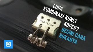 Cara Membuka Kunci Koper Kombinasi Angka yang Terlupa [upl. by Kenric]