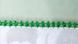 Crochet Easy Lace Design for Dupatta  Crosia ke Design  Crochet Lace Edging Handkerchief [upl. by Gerri]