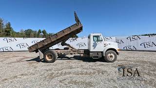 39675  2000 International 4900 Single Axle Dump Truck Will Be Sold At Auction [upl. by Crow]