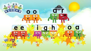 Word Magic  Letter Teams  EE IGH OA OO AR Learn to Spell  officialalphablocks [upl. by Douglas]